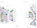 2 plan de plantations bordant les escaliers